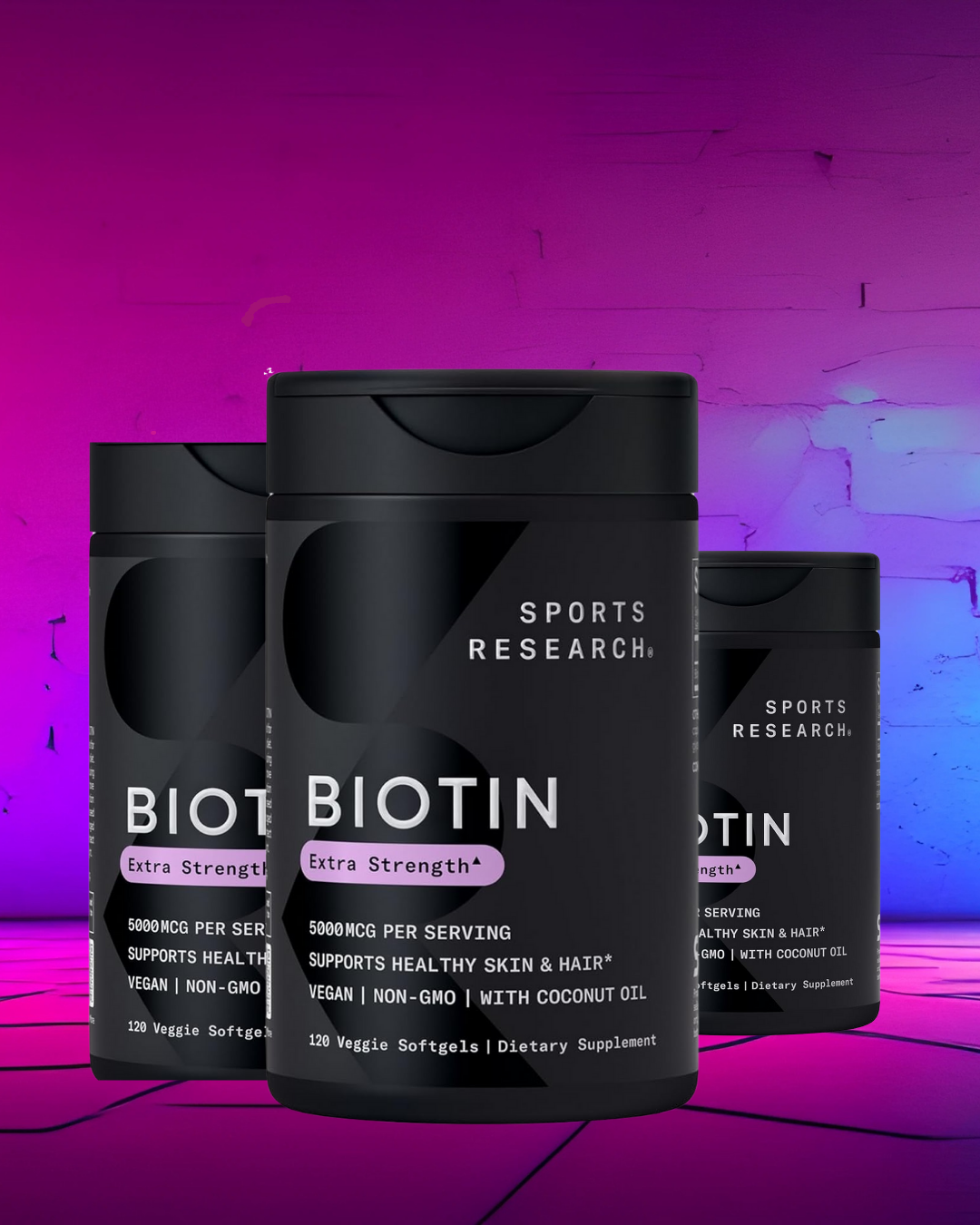 Sports Research - Biotina - 120 softgels