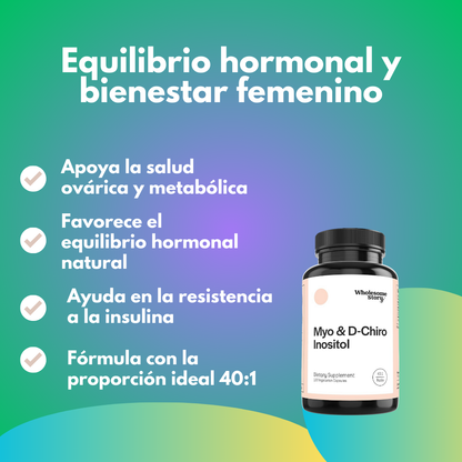 Wholesome Story - Myo-inositol y D-Chiro inositol - 120 cápsulas