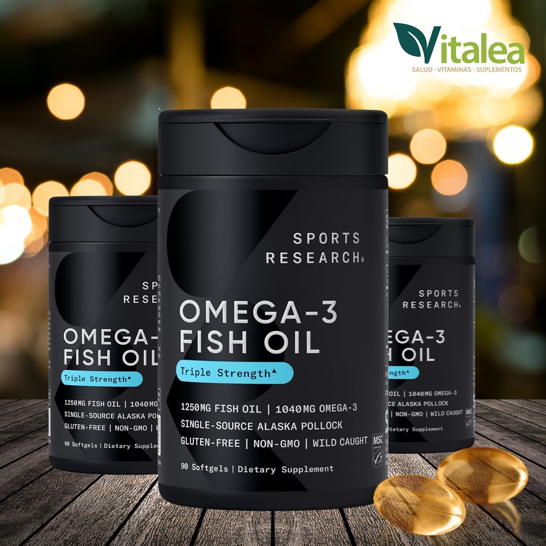 Sports Research - Omega-3 Fish Oil - 90 cápsulas blandas