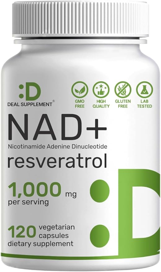NAD+  Resveratrol – Deal Supplement (120 cápsulas)
