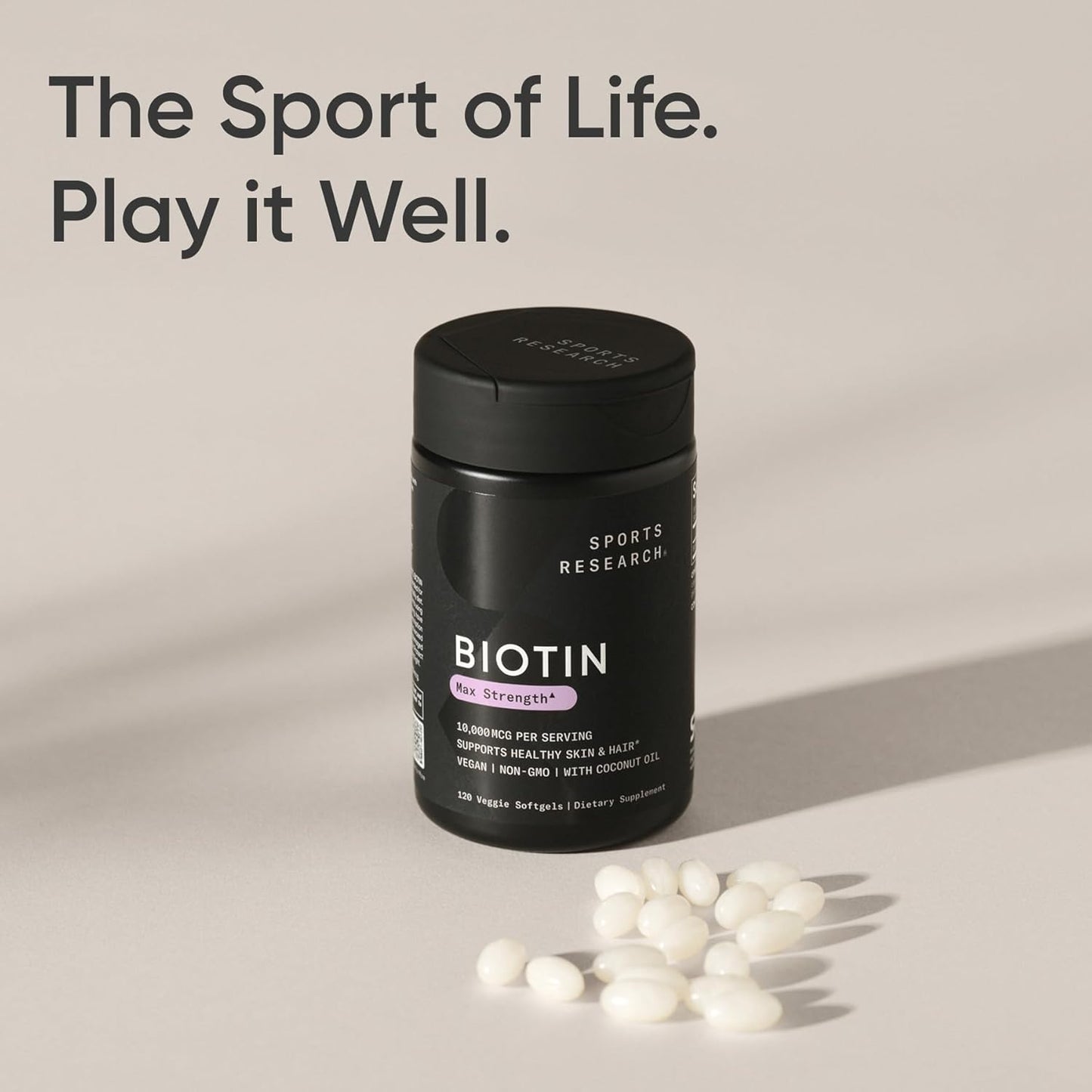 Sports Research - Biotina - 120 softgels