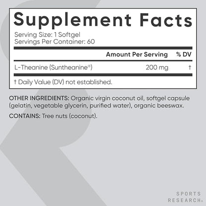 L-Theanine 200 mg (Suntheanine®) – Sports Research