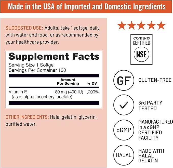 NatureWise - Vitamina E - 120 softgels