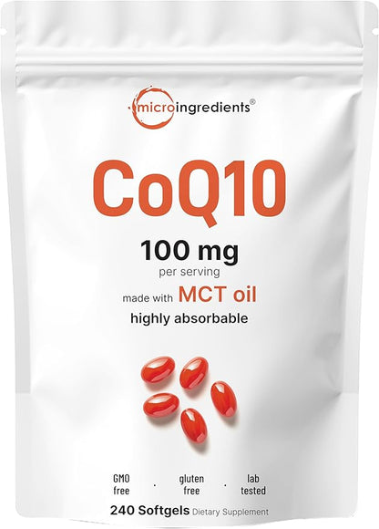 Micro Ingredients - CoQ100 - 240 cápsulas