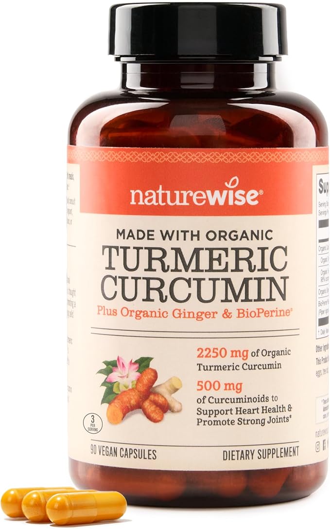 NatureWise - Cúrcuma orgánica - 90 cápsulas