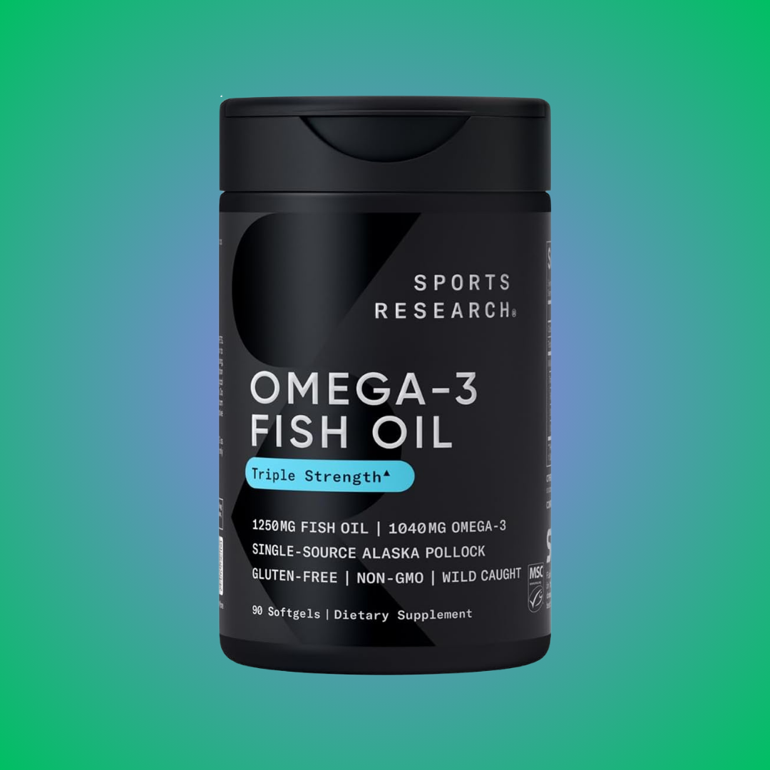 Sports Research - Omega-3 Fish Oil - 90 cápsulas blandas