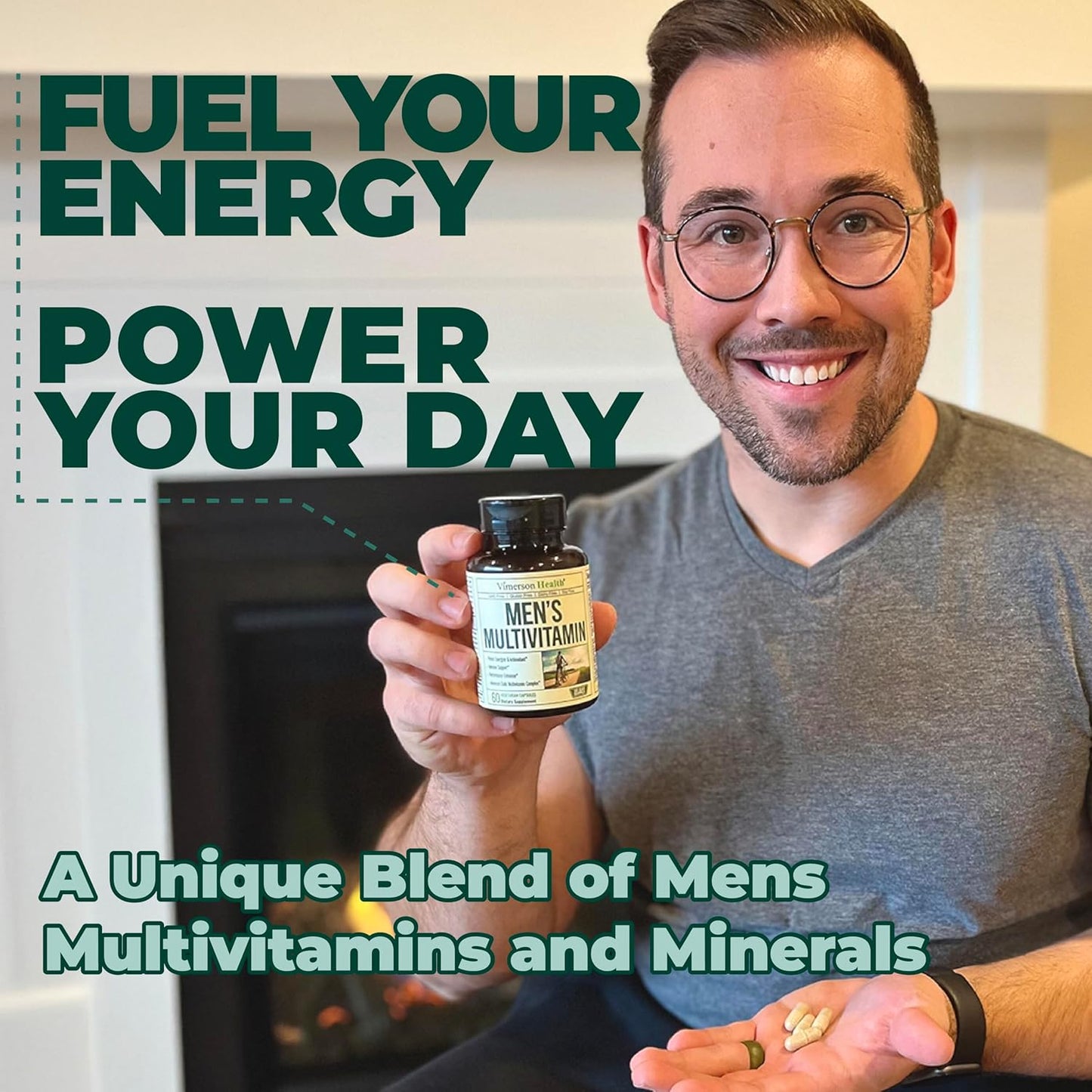 Vimerson Health - Multivitamínico para hombre - 60 cápsulas