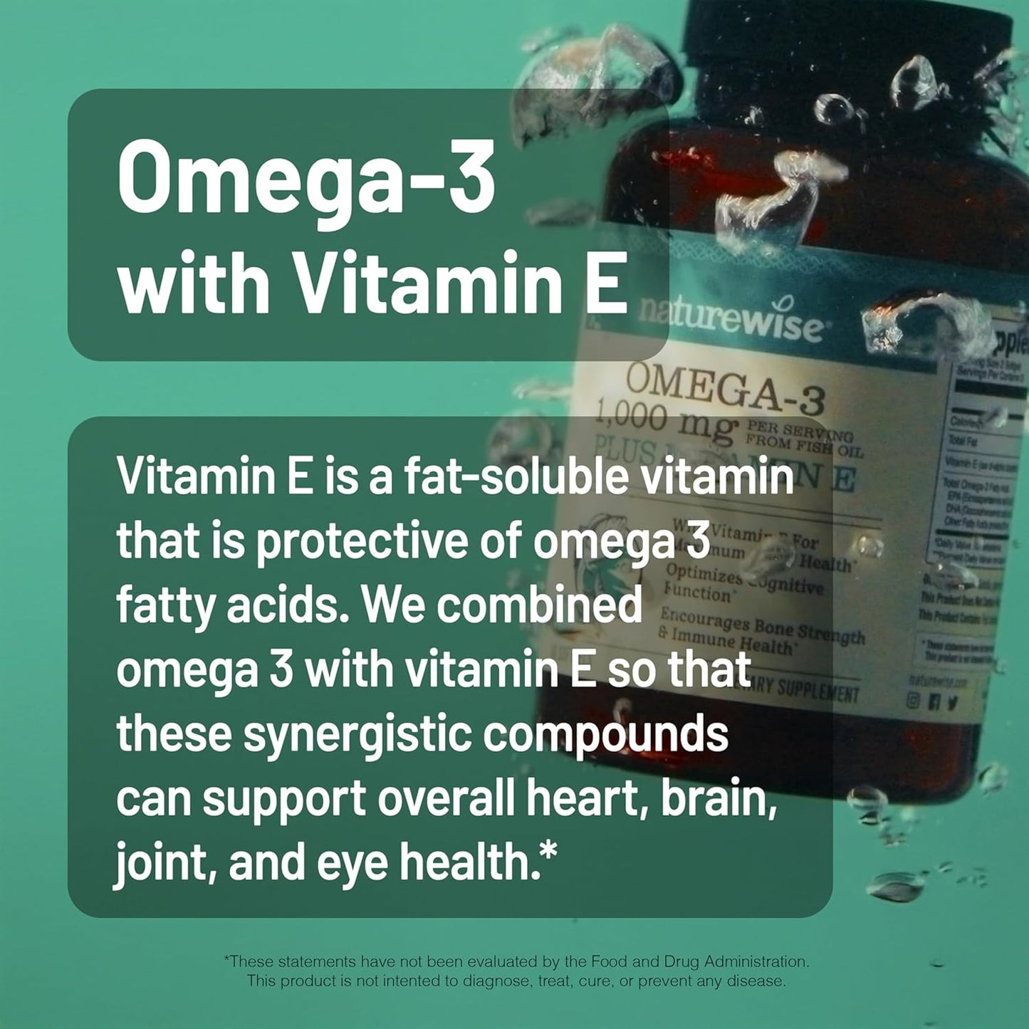 NatureWise - Omega 3 extra fuerte – 60 soft gels