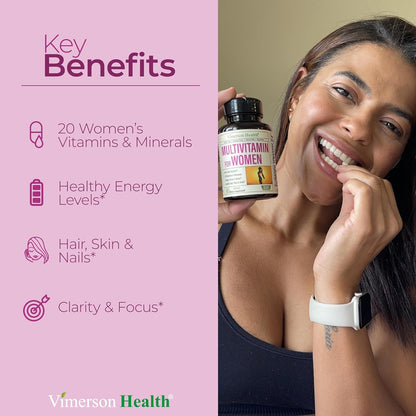 Vimerson Health - Multivitamínico para mujeres - 60 cápsulas