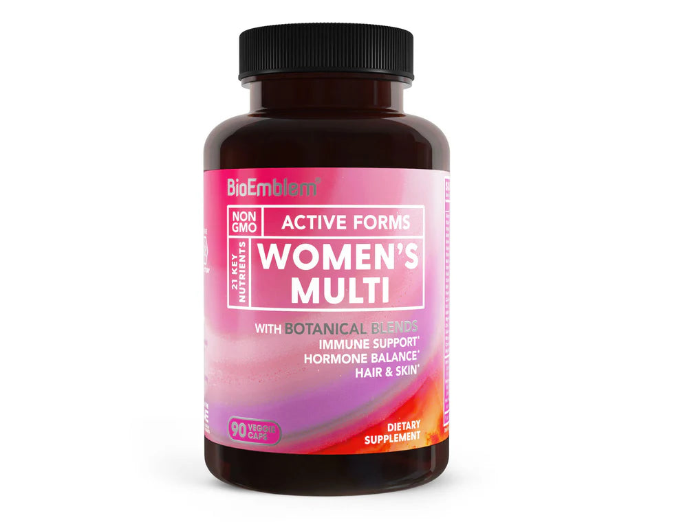 BioEmblem Multivitamínico completo para mujer, 90 cápsulas