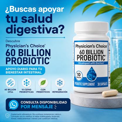 Physician’s Choice 60 Billion Probiotic — 30 cápsulas
