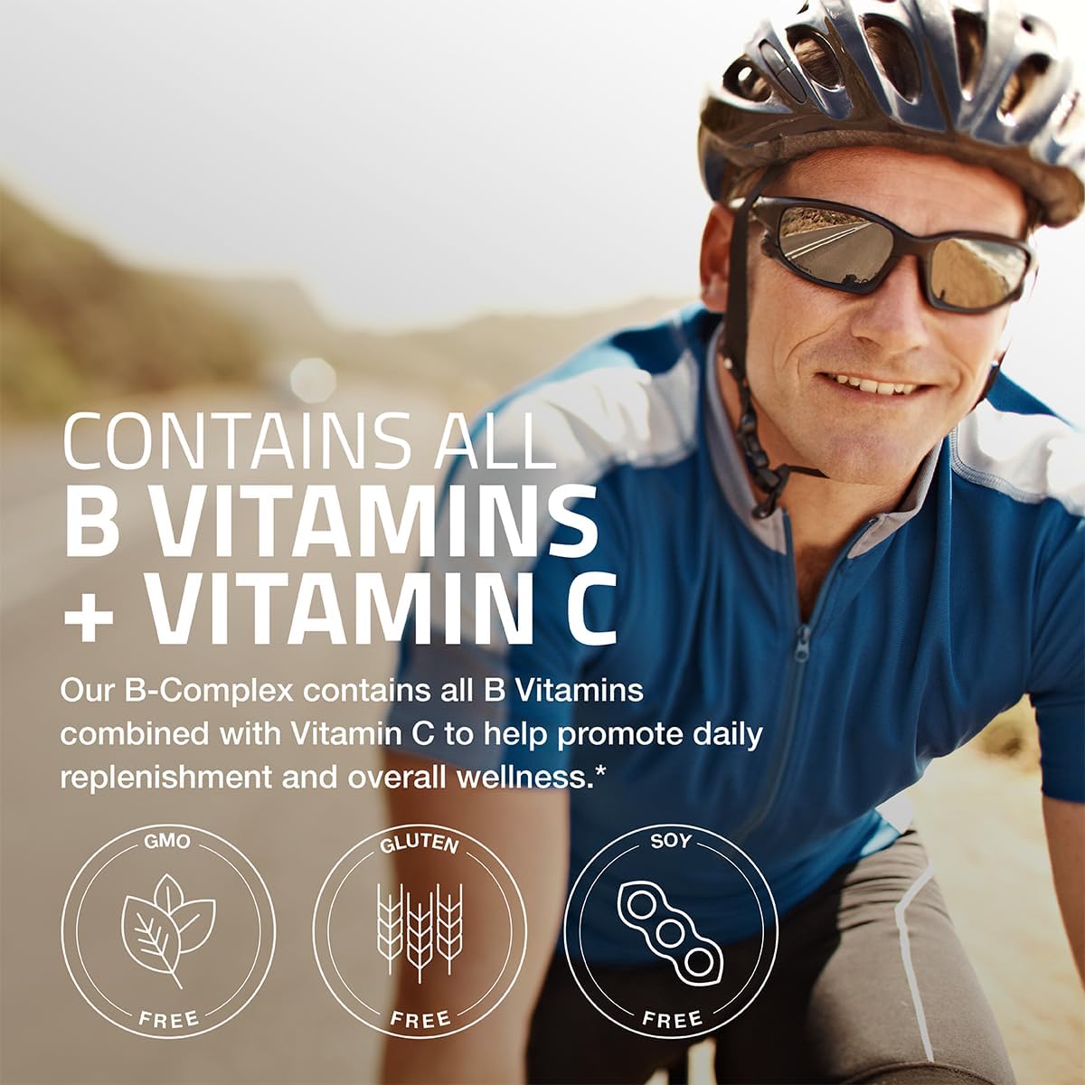 Vitamina B-Complex con Vitamina C – Bronson (120 cápsulas vegetarianas